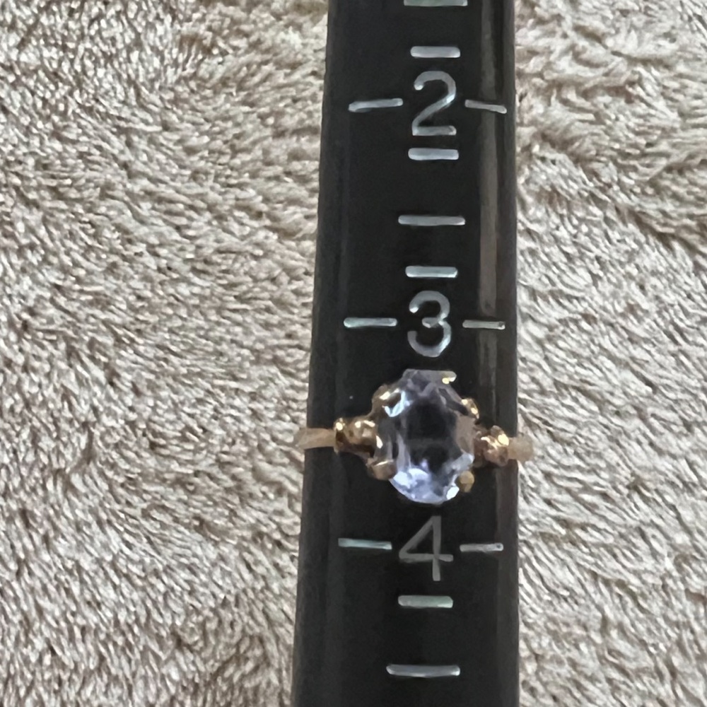 Amethyst Solitaire Ring - image 6